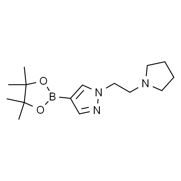 1-(2-(Pyrrolidin-1-yl)ethyl)-4-(4，4，5，5-tetramethyl-1，3，2-dioxaborolan-2-yl)-1H-pyrazole