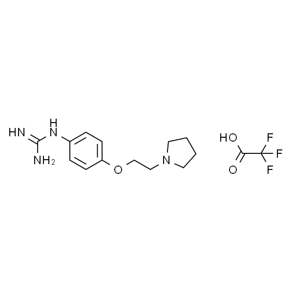 1-(4-(2-(Pyrrolidin-1-yl)ethoxy)phenyl)guanidine 2，2，2-trifluoroacetate