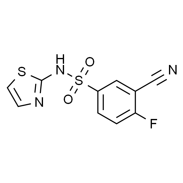 3-Cyano-4-fluoro-N-(thiazol-2-yl)benzenesulfonamide