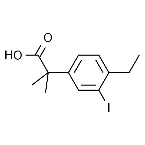 2-(4-ethyl-3-iodophenyl)-2-methylpropanoic acid