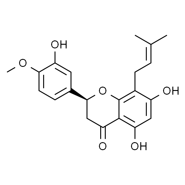 5,7,3'-Trihydroxy-4'-methoxy-8-prenylflavanone