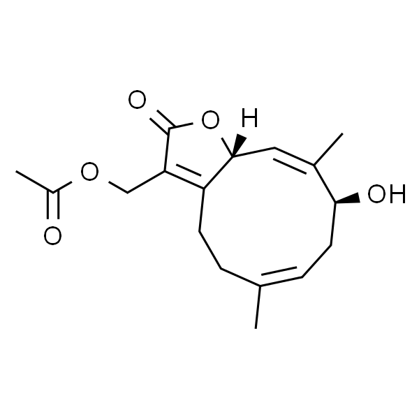 13-Acetoxy-3β-hydroxygermacra-1(10)E,4E,7(11)-trien-12,6α-olide