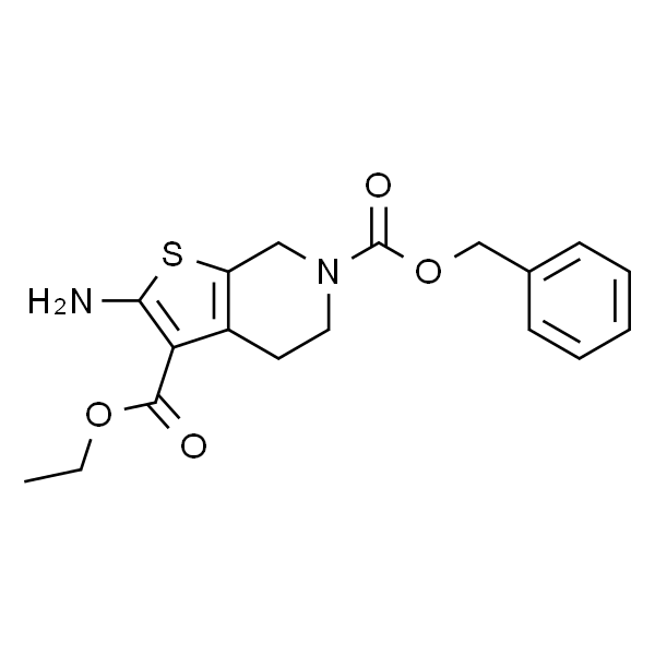 2-AMino-4,7-dihydro-5H-thieno[2,3-c]pyridine-3,6-dicarboxylic acid 
6-benzyl ester 3-ethyl ester