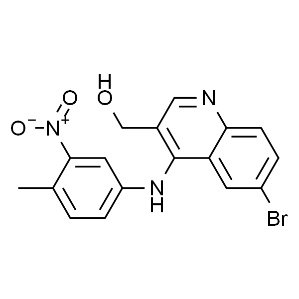 (6-bromo-4-((4-methyl-3-nitrophenyl)amino)quinolin-3-yl)methanol