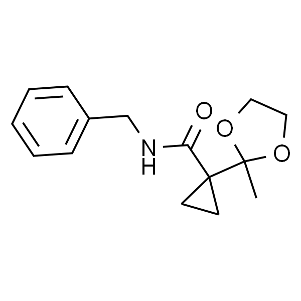 N-Benzyl-1-(2-methyl-1,3-dioxolan-2-yl)cyclopropane-1-carboxamide