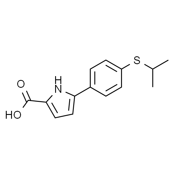 5-(4-(Isopropylthio)phenyl)-1H-pyrrole-2-carboxylic acid