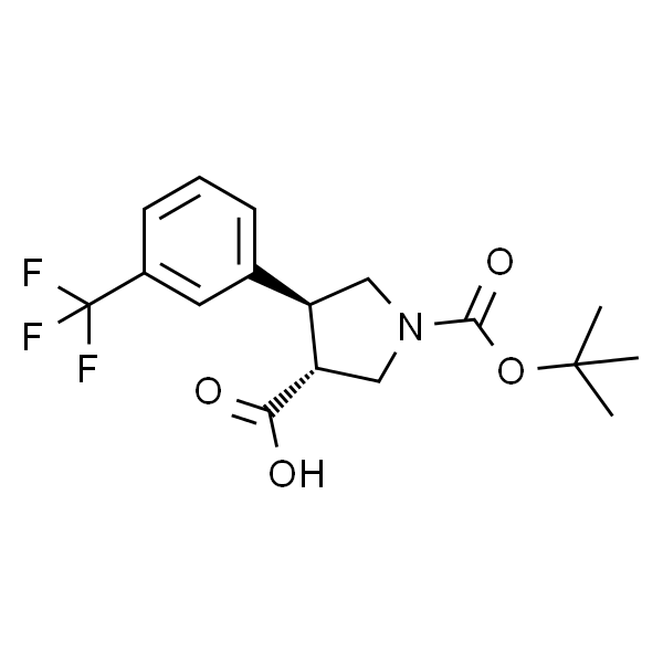 trans-1-(tert-Butoxycarbonyl)-4-(3-(trifluoromethyl)phenyl)pyrrolidine-3-carboxylic acid