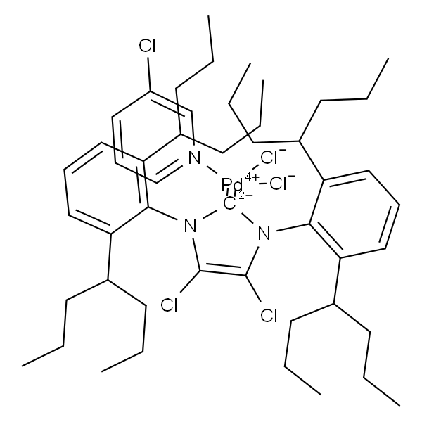 Palladium, [1,3-bis[2,6-bis(1-propylbutyl)phenyl]-4,5-dichloro-1,3-dihydro-2H-imidazol-2-ylidene]dichloro(3-chloropyridine-κN)-, (SP-4-1)-