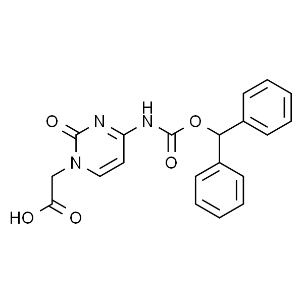 2-(4-(((Benzhydryloxy)carbonyl)amino)-2-oxopyrimidin-1(2H)-yl)acetic acid