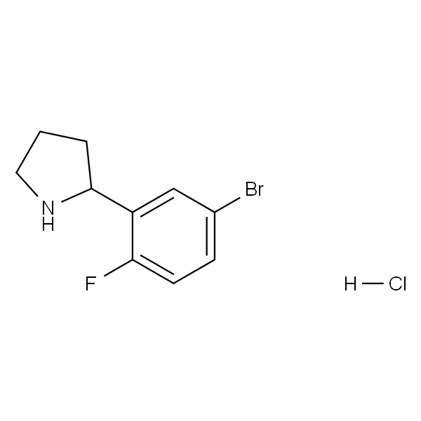 2-(5-BROMO-2-FLUOROPHENYL)PYRROLIDINE HCL