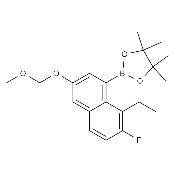 2-(8-Ethyl-7-fluoro-3-(methoxymethoxy)naphthalen-1-yl)-4,4,5,5-tetramethyl-1,3,2-dioxaborolane