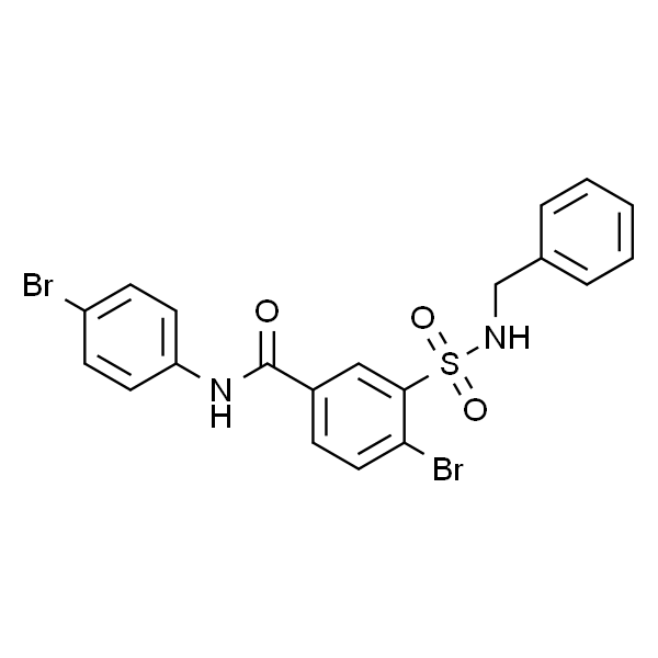 4-Bromo-N-(4-bromophenyl)-3-[[(phenylmethyl)amino]sulfonyl]benzamide