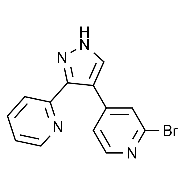 2-Bromo-4-(3-(pyridin-2-yl)-1H-pyrazol-4-yl)pyridine