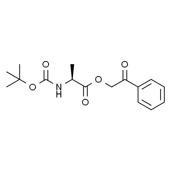 L-Alanine, N-[(1,1-dimethylethoxy)carbonyl]-, 2-oxo-2-phenylethyl ester