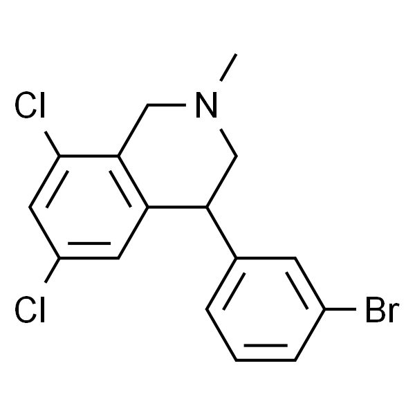 Isoquinoline, 4-(3-bromophenyl)-6,8-dichloro-1,2,3,4-tetrahydro-2-methyl-