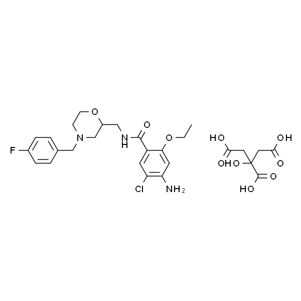4-Amino-5-chloro-2-ethoxy-N-[[4-[(4-fluorophenyl)methyl ]-2-morpholinyl]methyl]benzamide citrate