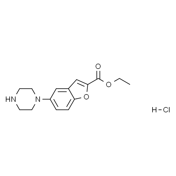 5-(1-Piperazinyl)-2-benzofurancarboxylic Acid Ethyl Ester Hydrochloride