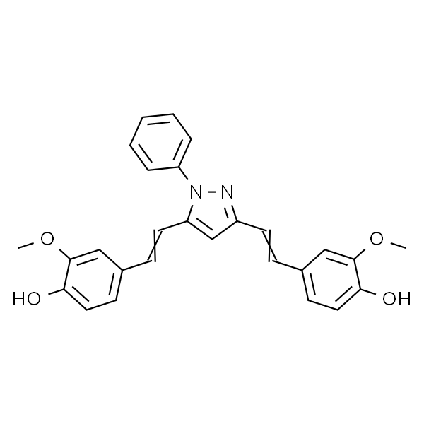 4,4'-((1-Phenyl-1H-pyrazole-3,5-diyl)bis(ethene-2,1-diyl))bis(2-methoxyphenol)
