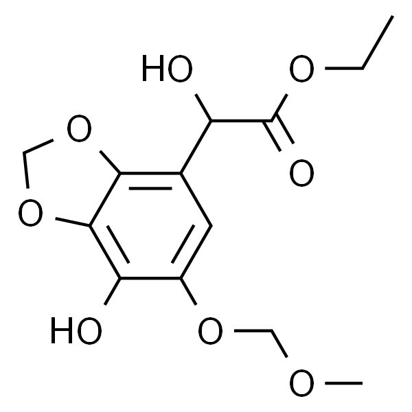 1,3-Benzodioxole-4-acetic acid, α,7-dihydroxy-6-(methoxymethoxy)-, ethyl ester