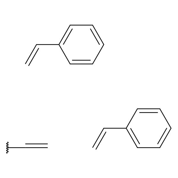 Poly(styrene-co-divinylbenzene) microspheres, 6.0-10.0 mum avg. part. size