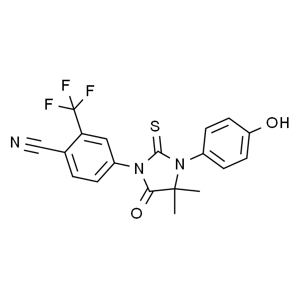 4-(3-(4-Hydroxyphenyl)-4,4-dimethyl-5-oxo-2-thioxoimidazolidin-1-yl)-2-(trifluoromethyl)benzonitrile