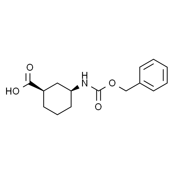 (1R,3S)-rel-3-(((Benzyloxy)carbonyl)amino)cyclohexanecarboxylic acid