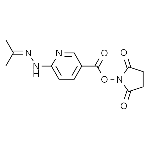 2,5-Dioxopyrrolidin-1-yl 6-(2-(propan-2-ylidene)hydrazinyl)nicotinate