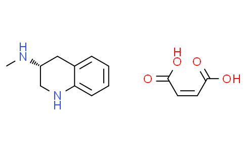 3-Quinolinamine, 1,2,3,4-tetrahydro-N-methyl-, (R)-, (Z)-2-butenedioate (1:1)