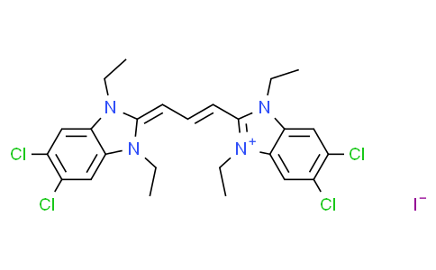 (E)-5,6-Dichloro-2-(3-(5,6-dichloro-1,3-diethyl-1,3-dihydro-2H-benzo[d]imidazol-2-ylidene)prop-1-en-1-yl)-1,3-diethyl-1H-benzo[d]imidazol-3-ium iodide