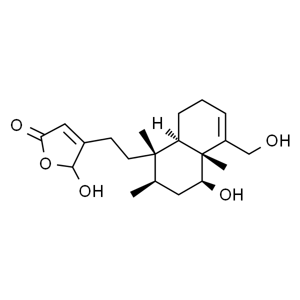 6α,16,18-Trihydroxycleroda-3,13-dien-15,16-olide