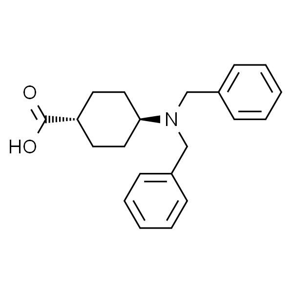 Cyclohexanecarboxylic acid, 4-[bis(phenylmethyl)amino]-, trans-