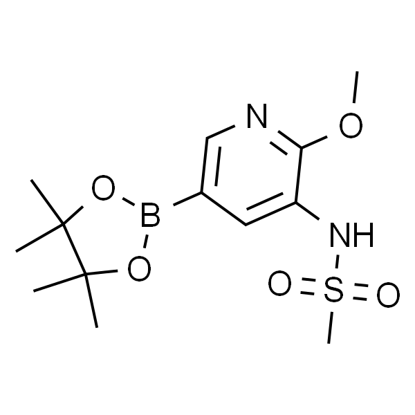 N-(2-Methoxy-5-(4,4,5,5-tetramethyl-1,3,2-dioxaborolan-2-yl)pyridin-3-yl)methanesulfonamide