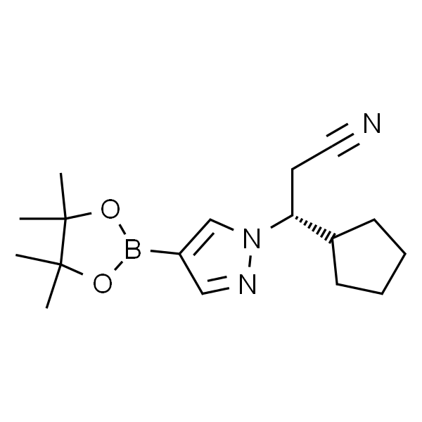 1H-Pyrazole-1-propanenitrile,b-cyclopentyl-4-(4,4,5,5-tetramethyl-1,3,2-dioxaborolan-2-yl)-,(bR)-