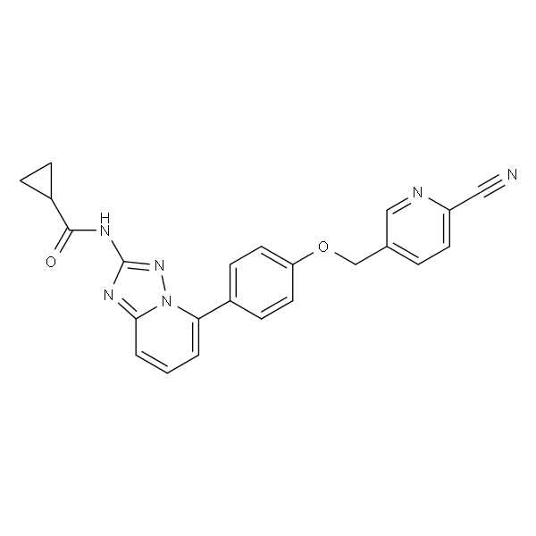 N-[5-[4-[(6-Cyano-3-pyridinyl)methoxy]phenyl][1,2,4]triazolo[1,5-a]pyridin-2-yl] cyclopropanecarboxa