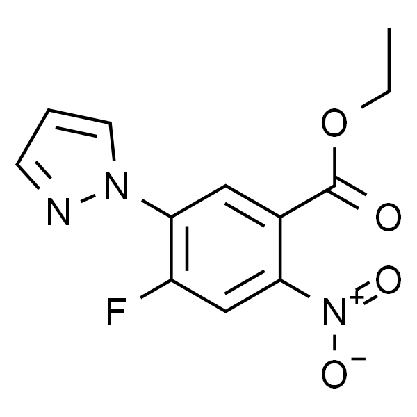 Ethyl 4-Fluoro-2-nitro-5-(1-pyrazolyl)benzoate