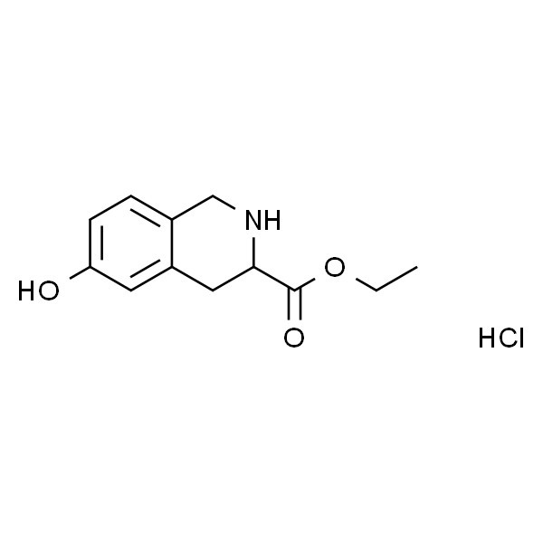 3-isoquinolinecarboxylic acid, 1,2,3,4-tetrahydro-6-hydroxy-, ethyl ester, hydrochloride (1:1)