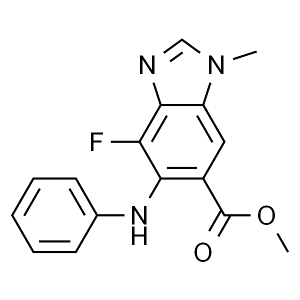 methyl 4-fluoro-1-methyl-5-(phenylamino)-1H-benzo[d]imidazole-6-carboxylate