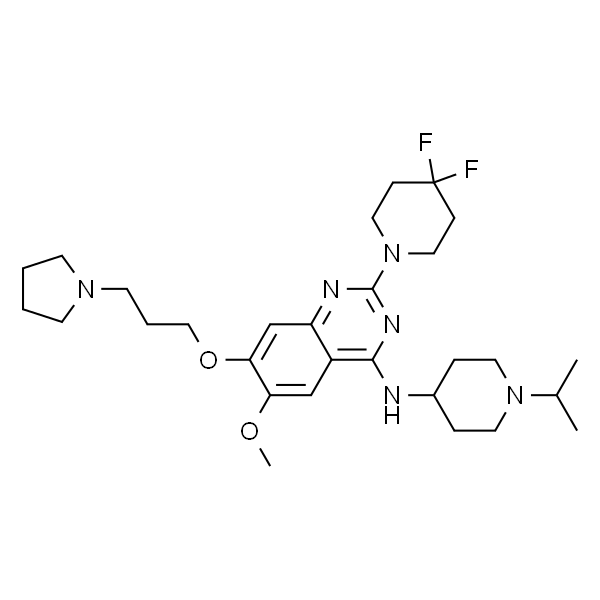 2-(4,4-Difluoropiperidin-1-yl)-N-(1-isopropylpiperidin-4-yl)-6-methoxy-7-(3-(pyrrolidin-1-yl)propoxy)quinazolin-4-amine