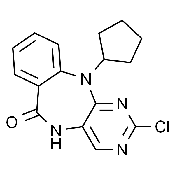 2-Chloro-11-cyclopentyl-5H-benzo[e]pyrimido[5,4-b][1,4]diazepin-6(11H)-one