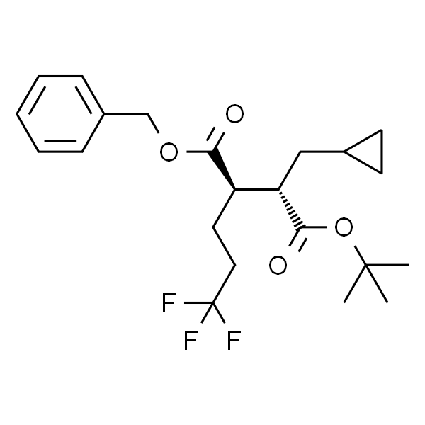 Butanedioic acid, 2-(cyclopropylmethyl)-3-(3,3,3-trifluoropropyl)-, 1-(1,1-dimethylethyl) 4-(phenylmethyl) ester, (2S,3R)-