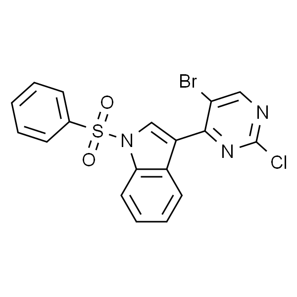 3-(5-Bromo-2-chloropyrimidin-4-yl)-1-(phenylsulfonyl)-1H-indole