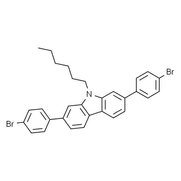 2,7-Bis(4-bromophenyl)-9-hexyl-9H-carbazole