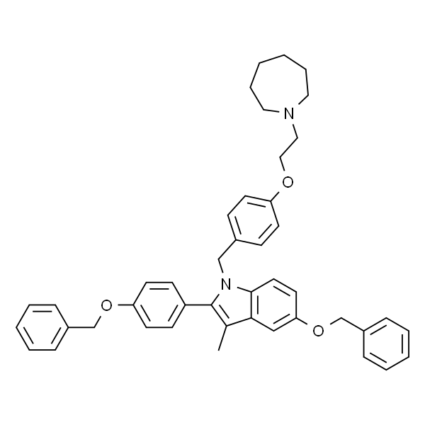 1-(4-(2-(Azepan-1-yl)ethoxy)benzyl)-5-(benzyloxy)-2-(4-(benzyloxy)phenyl)-3-methyl-1H-indole