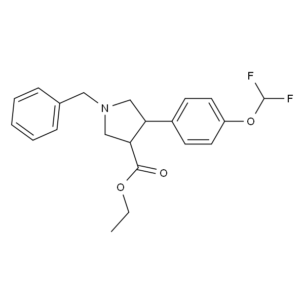 Trans-ethyl -1-benzyl-4-(4-(difluoromethoxy)phenyl)pyrrolidine-3-carboxylate