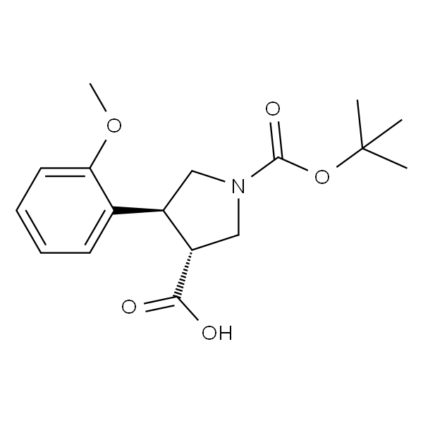 (3R,4S)-1-(tert-Butoxycarbonyl)-4-(2-methoxyphenyl)pyrrolidine-3-carboxylic acid