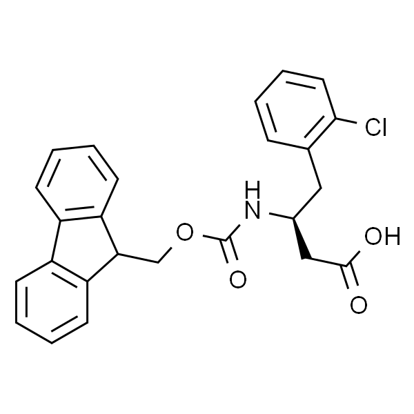 (S)-3-((((9H-Fluoren-9-yl)methoxy)carbonyl)amino)-4-(2-chlorophenyl)butanoic acid