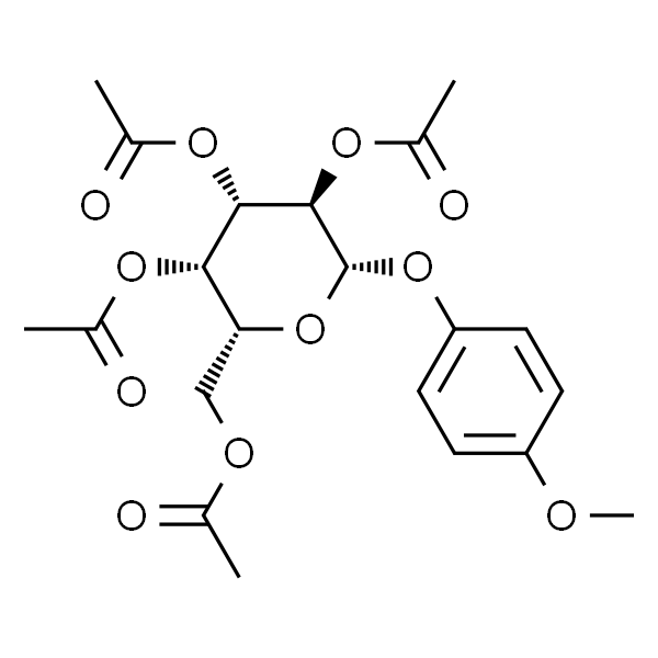 (2R,3S,4S,5R,6S)-2-(Acetoxymethyl)-6-(4-methoxyphenoxy)tetrahydro-2H-pyran-3,4,5-triyl triacetate