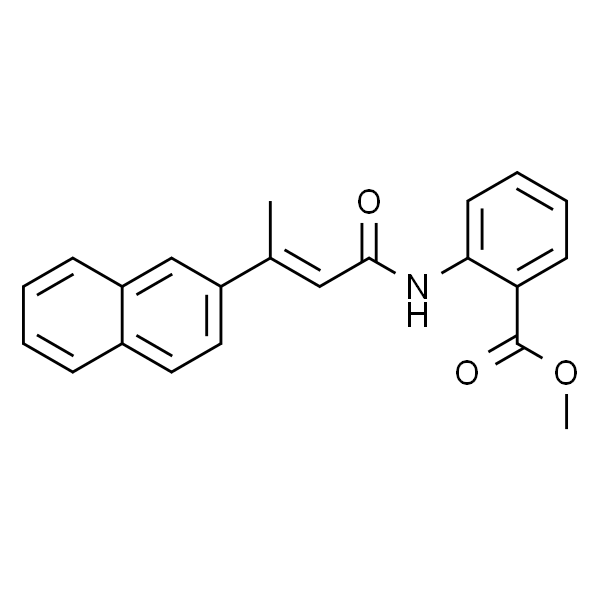 Benzoic acid, 2-[[(2E)-3-(2-naphthalenyl)-1-oxo-2-buten-1-yl]amino]-, methyl ester