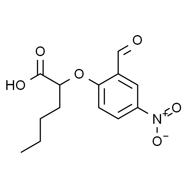 2-(2-formyl-4-nitrophenoxy)hexanoic acid