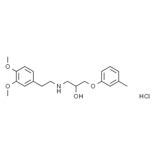 1-((3，4-Dimethoxyphenethyl)amino)-3-(m-tolyloxy)propan-2-ol hydrochloride